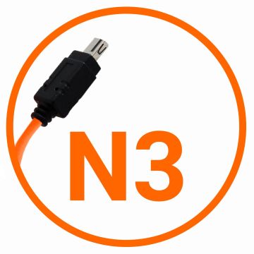 Miops Câble de Connexion Appareil photo Nikon N3 Orange