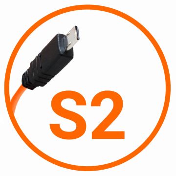 Miops Câble de Connexion pour Appareil Photo Sony S2 Orange