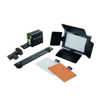 Falcon Eyes Ensemble de Lampes LED à Intensité Variable DV-96V-K1 sur Batterie