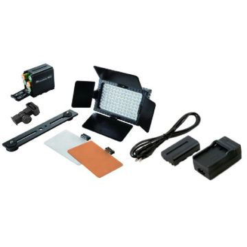 Falcon Eyes Ensemble de Lampes LED Réglable DV-96V-K2 incl. Batterie
