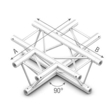 Studioking Truss Poutre Triangulaire 90 Degrés 4 Voies Horizontal