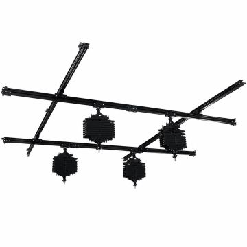 Falcon Eyes Système de Rail de Plafond B-3030D 3x3 m incl. 4 pantographes