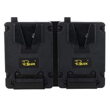 Rolux Duo Mini V-Mount Plaque de Batterie RL-AC16S