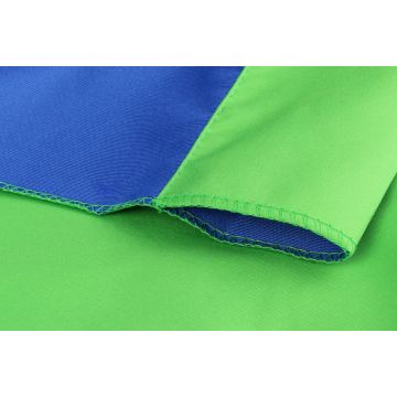 StudioKing Tissu de fond 2,7x5 m Bleu/Vert
