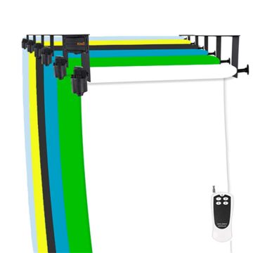 StudioKing Système de Fond Électrique B-6WE pour 6 Rouleaux