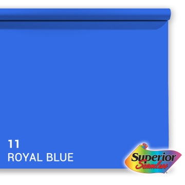Superior Papier de Fond 11 Royal Blue Chroma Key 1,35 x 11m