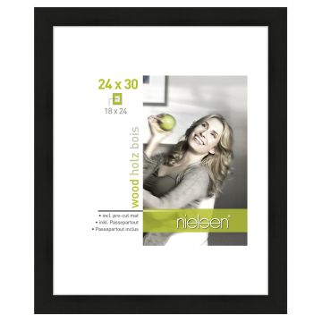 Nielsen Cadre Photo 8988006 Apollon Noir 24x30 / 18x24 cm