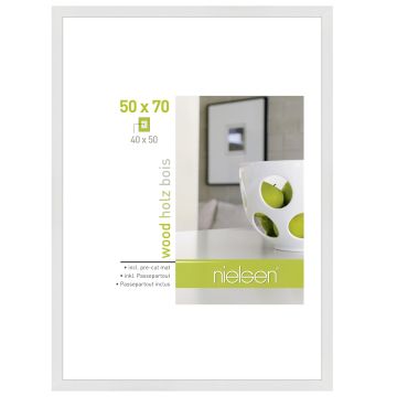 Nielsen Cadre Photo 8988032 Apollon Blanc 50x70 / 40x50 cm