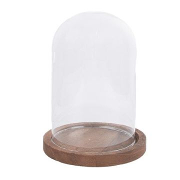 Clayre Eef 6GL1944 Cloche en Verre Transparent 12x16 cm