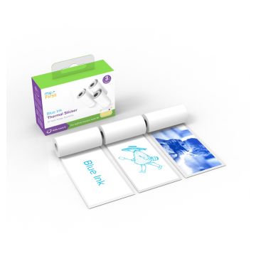 myFirst Thermal Sticker Blanc, Encre Bleue