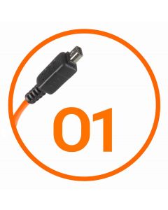 Miops Câble de Connexion Appareil Photo Olympus O1 Orange