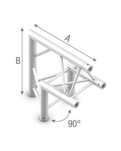 StudioKing Truss Triangle 90 degrés pièce d'angle côté plat en bas