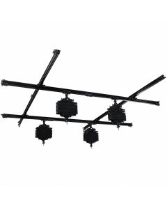 Falcon Eyes Syst&egrave;me de Rail de Plafond B-3030D 3x3 m incl. 4 pantographes