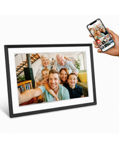 Frameo Cadre Photo Numérique HF-109T Noir 10.1 Pouces avec FrameGlow