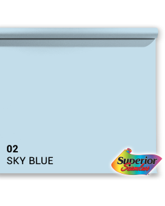 Superior Papier de Fond 02 Sky Blue 1,35 x 11m