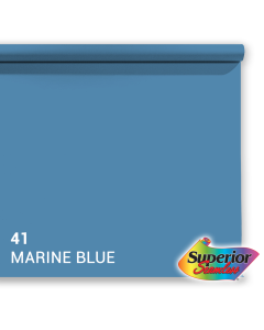 Superior Papier de fond 41 Marine Blue 1,35 x 11m