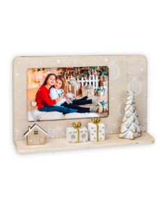 Zep Cadre Photo de Noël LS7764 Shinny 10x15 (23,5x5 h15) cm