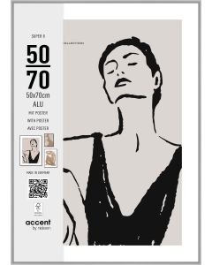 Nielsen Cadre Photo 5452124 Super 8 Argent Mat 50x70 cm
