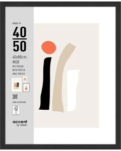 Nielsen Cadre Photo 3240201 Wood 19 Noir 40x50 cm