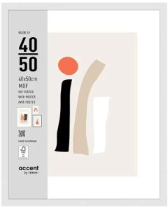 Nielsen Cadre Photo 3240202 Wood 19 Blanc 40x50 cm