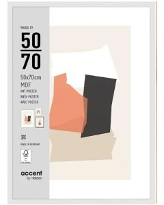 Nielsen Cadre Photo 3252202 Wood 19 Blanc 50x70 cm