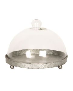 Clayre Eef Cloche 6GL2491 Gris Transparent 21x15 cm